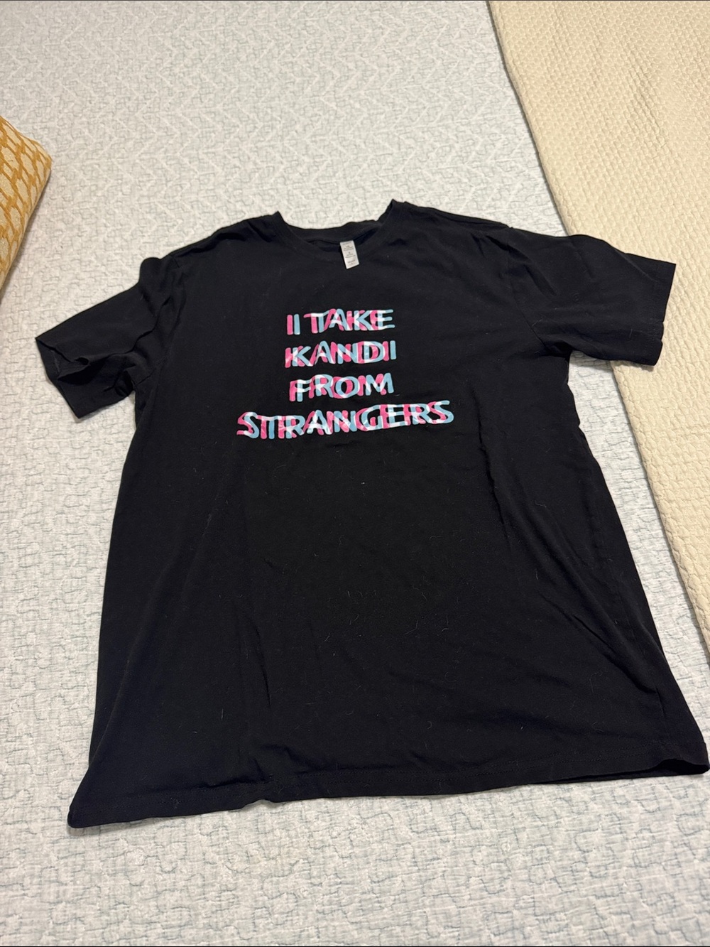 I take Kandi from strangers Graphic Tee with Multicolor